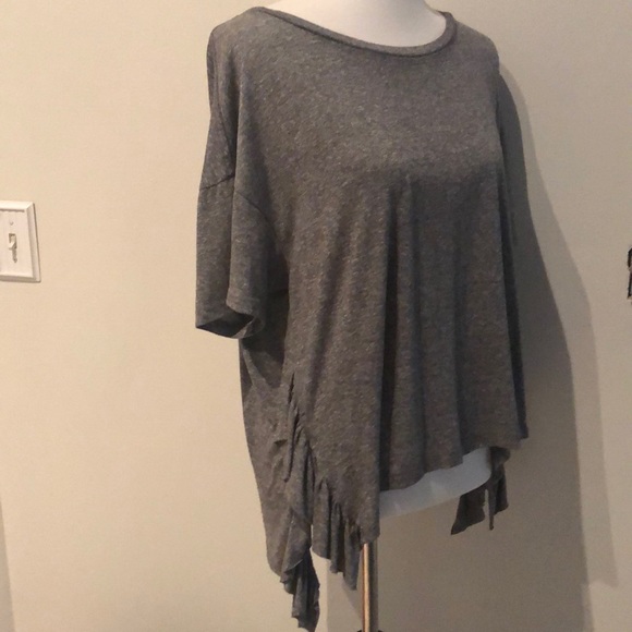 Current Elliot Ruffled Side Short Sleeve Shirt - Picture 2 of 7